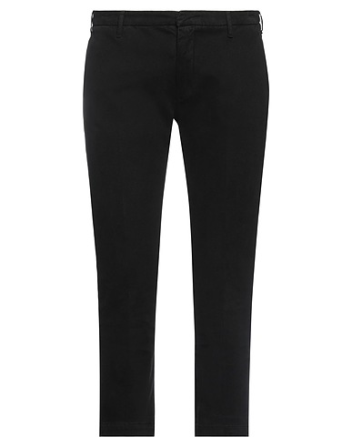 ENTRE AMIS Casual trouser Black 98% Cotton, 2% Elastane
