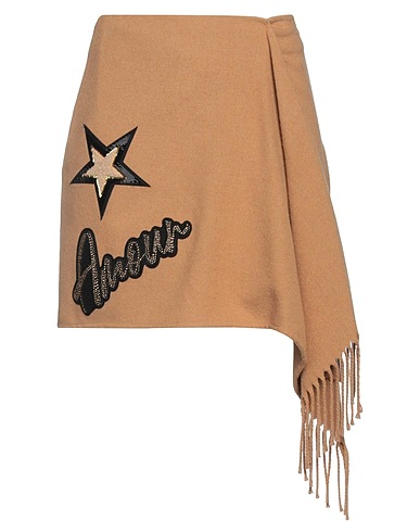 SHOPART Mini skirt Camel 51% Acrylic, 26% Polyester, 20% Wool, 3% Other Fibres