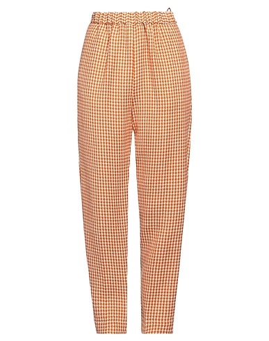 FORTE_FORTE Casual pants Rust 50% Acrylic, 50% Virgin Wool