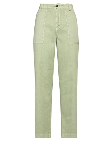 MYTHS Pantalone Verde salvia 53% Lino, 45% Cotone, 2% Elastan