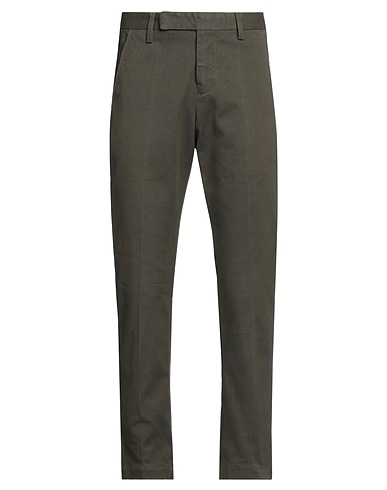 ENTRE AMIS Casual trouser Military green 98% Cotton, 2% Elastane