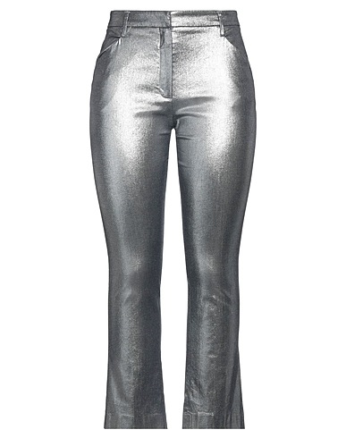 TRUE ROYAL Casual pants Silver 97% Cotton, 3% Elastane