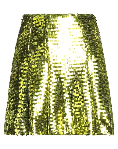 MARCO BOLOGNA Mini skirt Lime green 100% Polyester