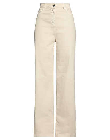 EMMA & GAIA Casual pants Beige 98% Cotton, 2% Elastane