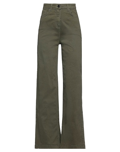 EMMA & GAIA Casual trouser Military green 98% Cotton, 2% Elastane