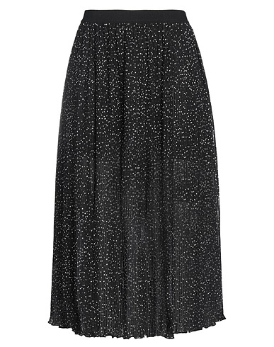 SEMICOUTURE Midi skirt Black 100% Polyester