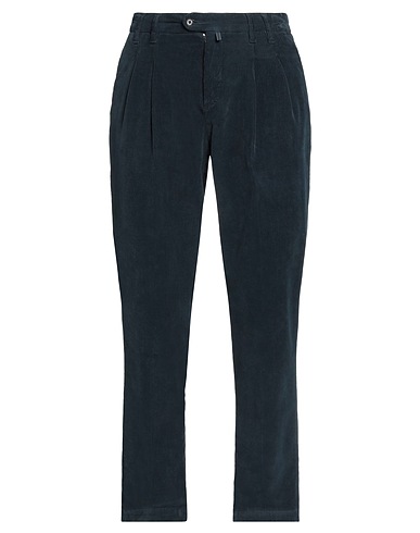 ENTRE AMIS Casual trouser Navy blue 98% Cotton, 2% Elastane