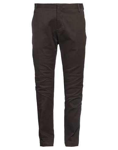 ENTRE AMIS Casual trouser Dark brown 98% Cotton, 2% Elastane