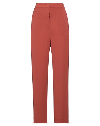 AVIÙ Casual trouser Brown 95% Polyester, 5% Elastane