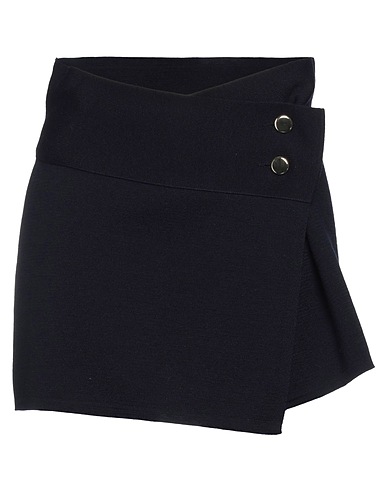 SCAGLIONE Mini skirt Midnight blue 100% Merino Wool
