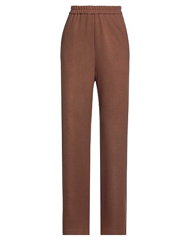 BARENA Casual pants Chocolate brown 75% Virgin Wool, 25% Polyamide