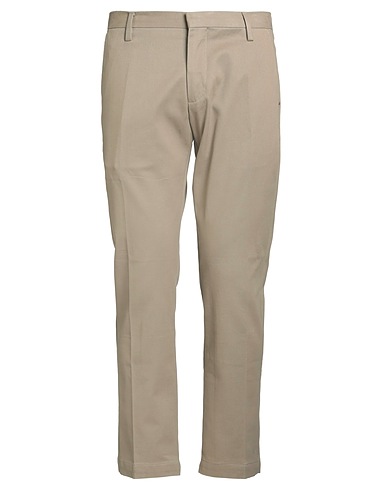 ENTRE AMIS Casual trouser Sage green 98% Cotton, 2% Elastane