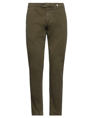 MYTHS Casual pants Military green 97% Cotton, 3% Elastane