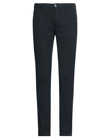 POWELL Casual trouser Black 98% Cotton, 2% Elastane