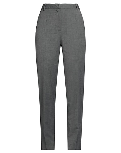 PUROTATTO Casual trouser Grey 88% Viscose, 7% Polyester, 4% Polyamide, 1% Elastane