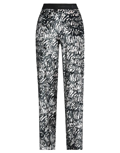 DIMENSIONE DANZA Casual pants Black 96% Polyester, 4% Elastane