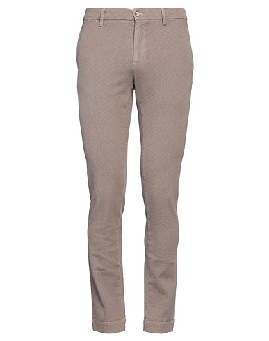 POWELL Casual trouser Brown 98% Cotton, 2% Elastane