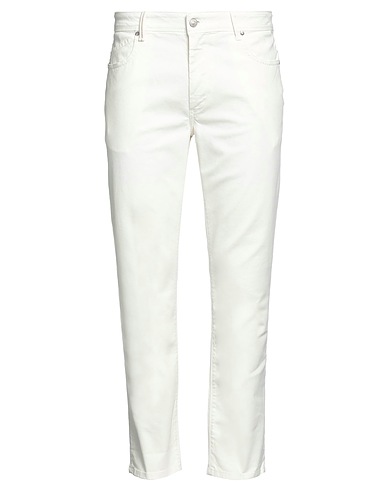 RE_HASH 5-pocket Off white 97% Cotton, 3% Elastane