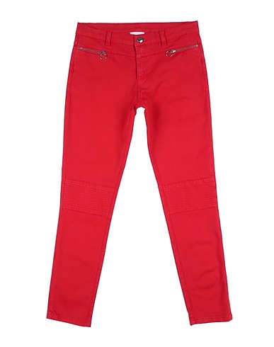 PINKO Casual trouser Red 98% Cotton, 2% Elastane