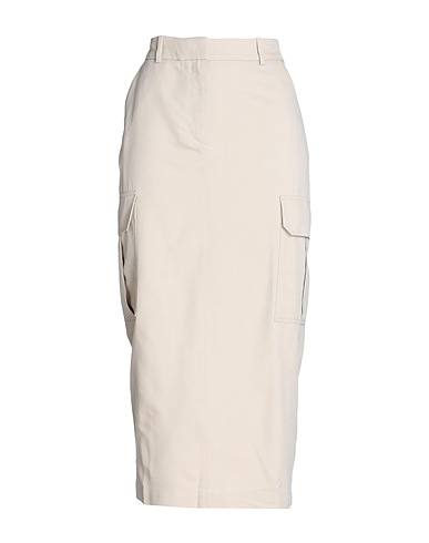 & OTHER STORIES Midi skirt Ivory 55% Viscose, 45% Cotton
