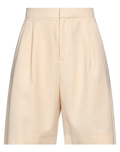 BLANCHE Shorts & Bermuda Beige 51% Viscose, 27% Polyester, 22% Cotton