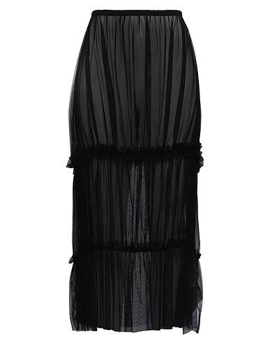 MM6 MAISON MARGIELA Maxi Skirts Black 89% Polyester, 11% Elastane