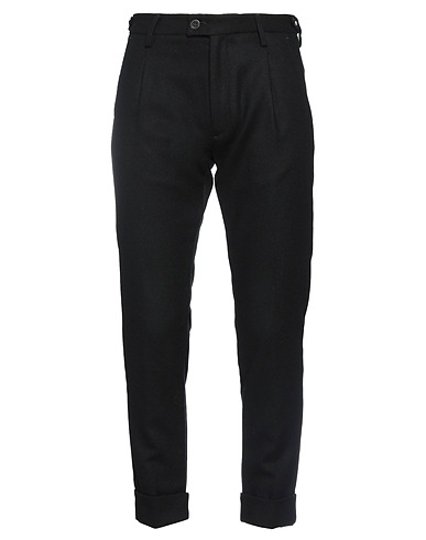 MESSAGERIE Casual trouser PATRIZIO PISCAGLIA Black 65% Wool, 30% Polyester, 5% Other Fibres