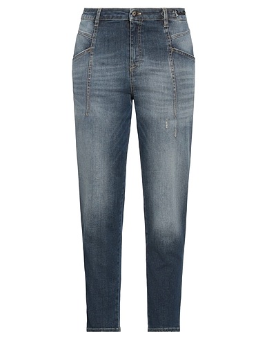 MASON'S Denim trousers Blue 84% Cotton, 14% Elastomultiester, 2% Elastane