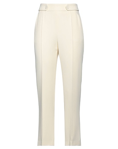 ERMANNO SCERVINO Casual trouser Ivory 52% Viscose, 48% Acetate