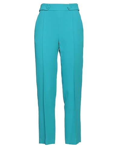 ERMANNO SCERVINO Casual trouser Turquoise 52% Viscose, 48% Acetate