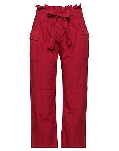 BRAND UNIQUE Casual trouser Burgundy 100% Cotton