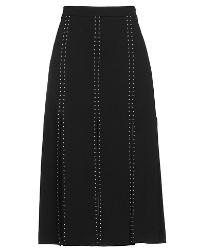 ERMANNO FIRENZE Midi skirt Black 65% Viscose, 32% Polyamide, 3% Elastane