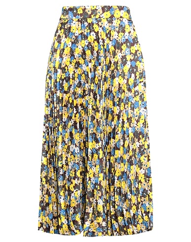 PLAN C Midi skirt Yellow 100% Polyester