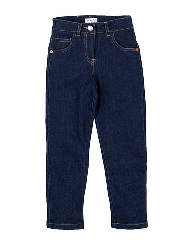 VICOLO Denim trousers Blue 99% Cotton, 1% Elastane