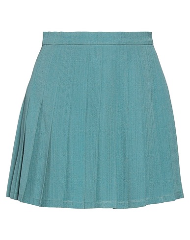 ERMANNO SCERVINO Mini skirt Pastel blue 57% Viscose, 43% Silk