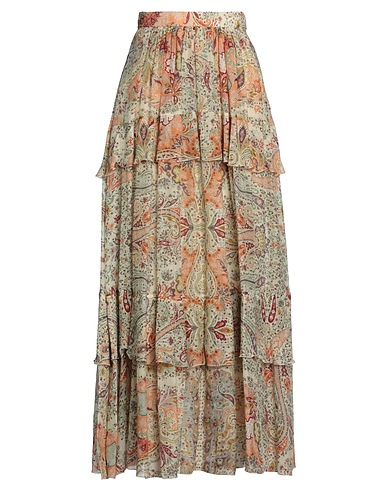 ETRO Maxi Skirts Beige 65% Cotton, 35% Silk