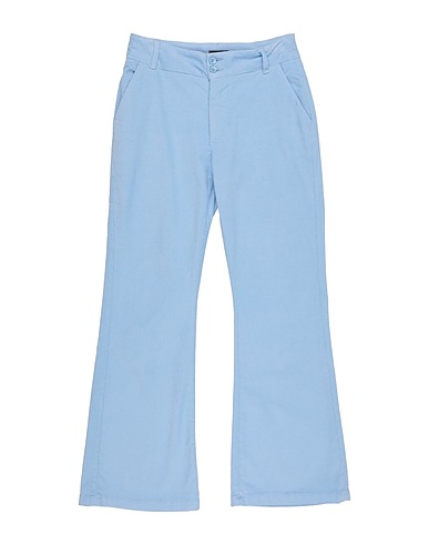FUN & FUN Casual pants Sky blue 100% Cotton