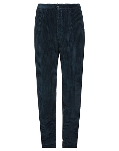 LARDINI Casual trouser Midnight blue 100% Cotton