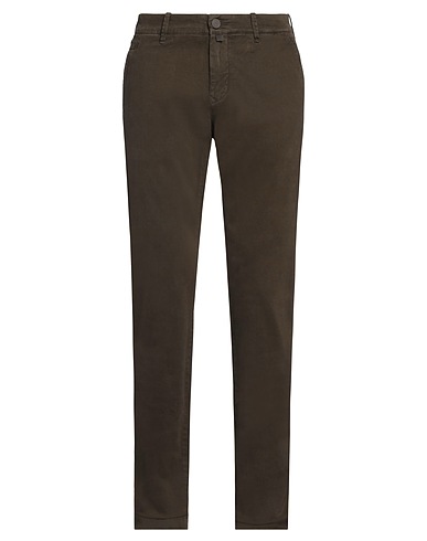JACOB COHЁN Chinos Verde scuro 98% Cotone, 2% Elastan, Poliestere