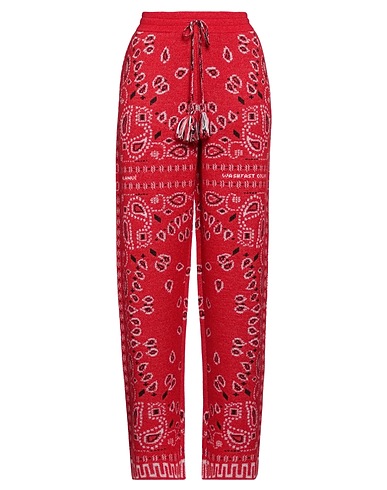 ALANUI Casual trouser ROSSO 58% Virgin Wool, 23% Alpaca wool, 15% Polyamide, 4% Wool