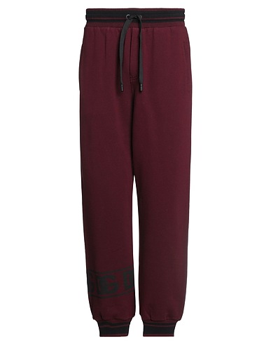 DOLCE&GABBANA Casual pants Burgundy 100% Cotton