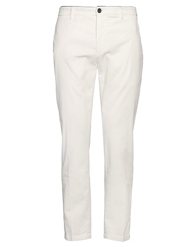 DEPARTMENT 5 Casual pants White 98% Cotton, 2% Rubber