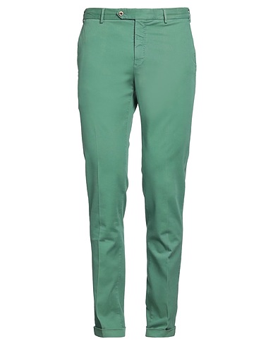 PT Torino Casual trouser Green 69% Modal, 28% Cotton, 3% Elastane