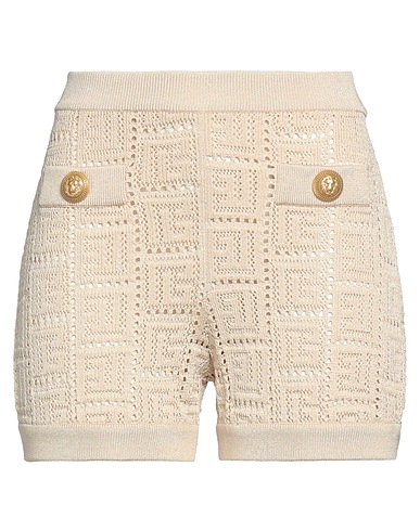 BALMAIN Shorts & Bermuda Beige 83% Viscose, 17% Polyamide
