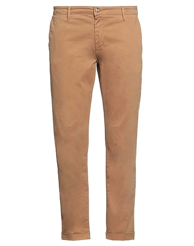 VICTOR COOL Casual trouser Camel 98% Cotton, 2% Elastane