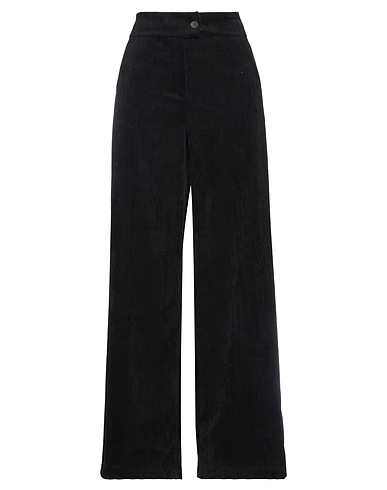 OUVERT DIMANCHE Casual trouser Black 85% Polyester, 12% Nylon, 3% Elastane