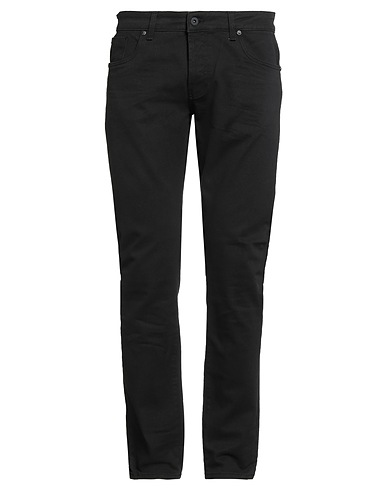 MESSAGERIE Casual trouser PATRIZIO PISCAGLIA Black 97% Cotton, 3% Elastane