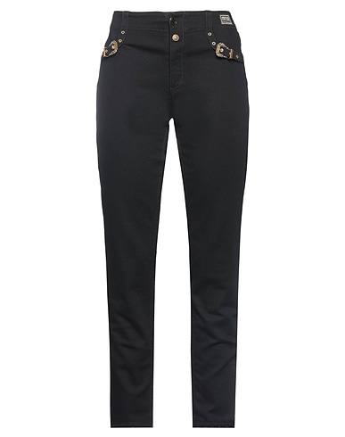 VERSACE JEANS COUTURE Denim pants Black 98% Cotton, 2% Elastane