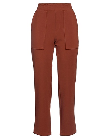 MÊME ROAD Casual trouser Brown 63% Polyester, 32% Rayon, 5% Elastane