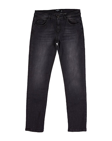 NEIL BARRETT Denim pants Black 99% Cotton, 1% Elastane